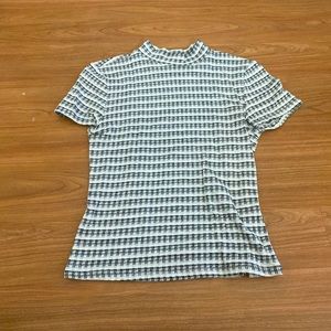 Black and white checkered shirt